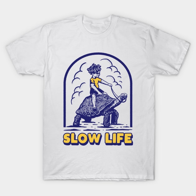 TurTle Slow Life T-Shirt by Mako Design 